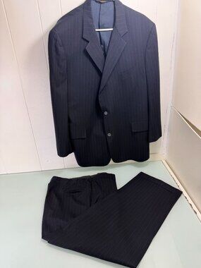 VTG Brooks Brothers Makers Brooksease 2 Pc Suit 46R 38X29 USA Three-Roll-Two 60s